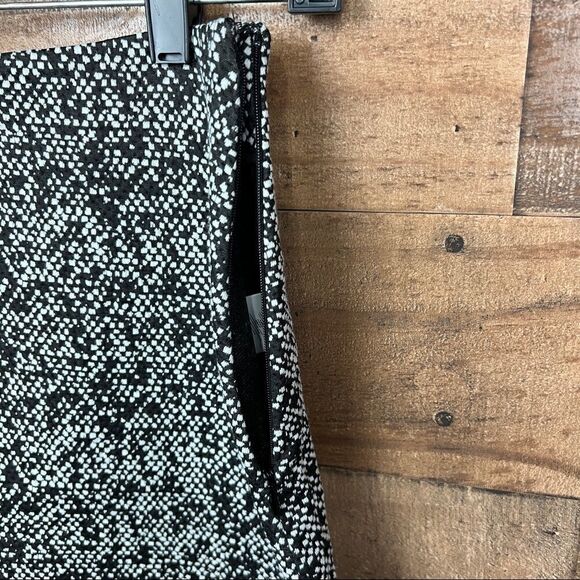 MICHAEL Michael Kors Skirt A-Line Black White Faux Leather Hem Side Zipper XS - Picture 5 of 11